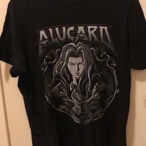 Alucard Castlevania metal black t-shirt